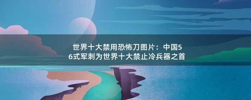 世界十大禁用恐怖刀图片：中国56式军刺为世界十大禁止冷兵器之首