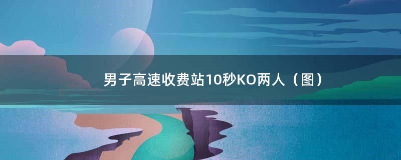 男子高速收费站10秒KO两人（图）