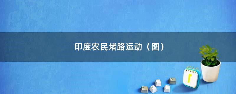 印度农民堵路运动（图）