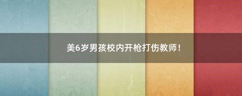 美6岁男孩校内开枪打伤教师！